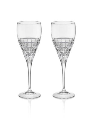 2 Linear Wine Glasses Image 1 of 1