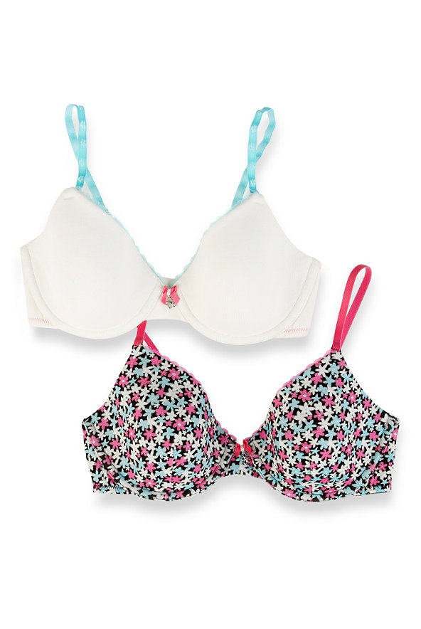 2 Pack Assorted Underwired A-D Bras Image 1 of 1