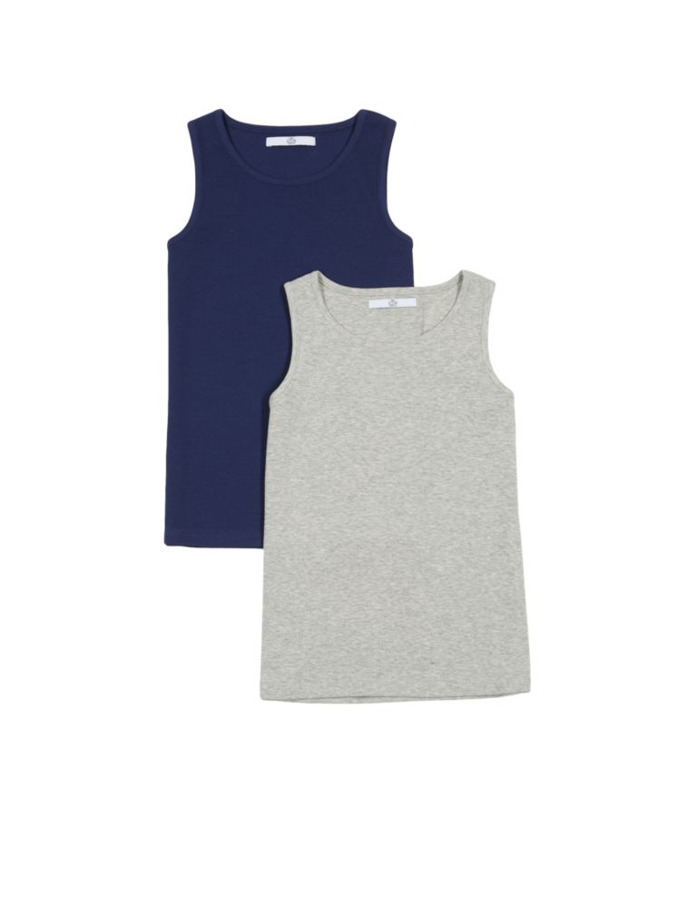2 Pack Assorted Vests (5-14 Years) 2 of 5