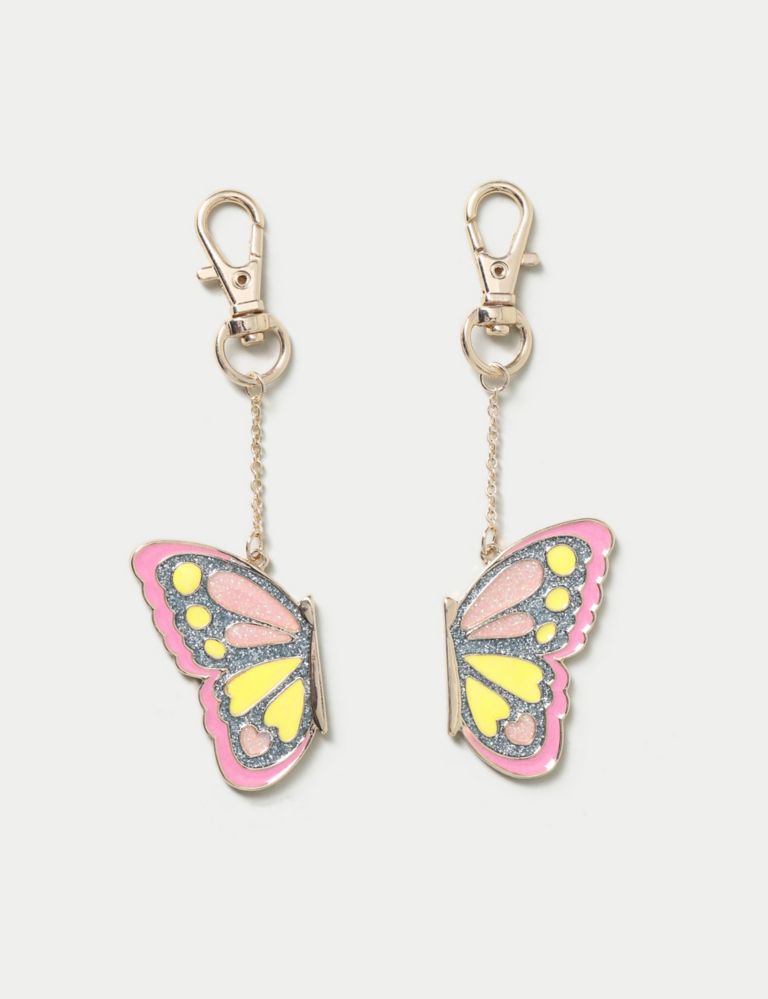 2 Pack BFF Butterfly Keyring 2 of 3