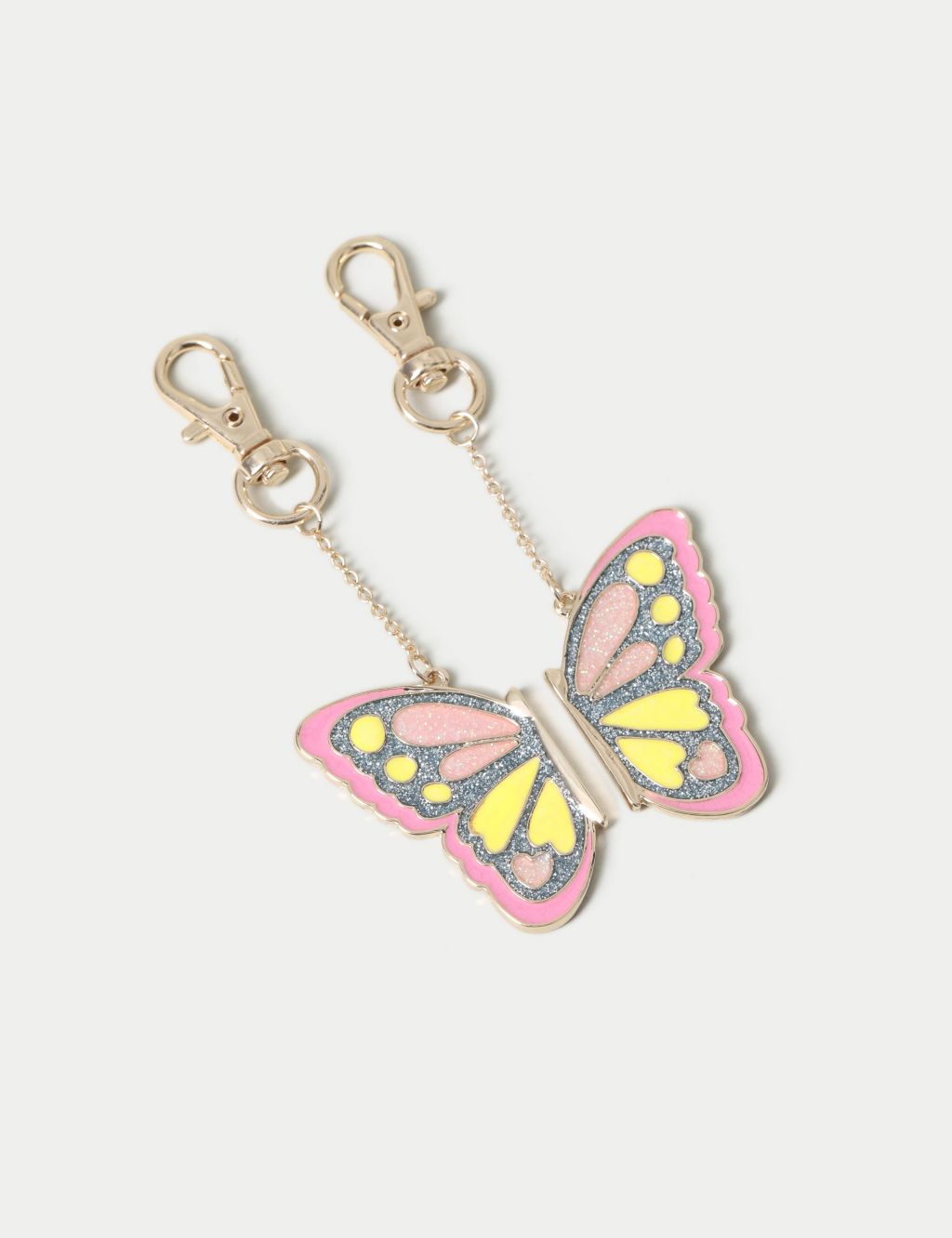 2 Pack BFF Butterfly Keyring 2 of 3