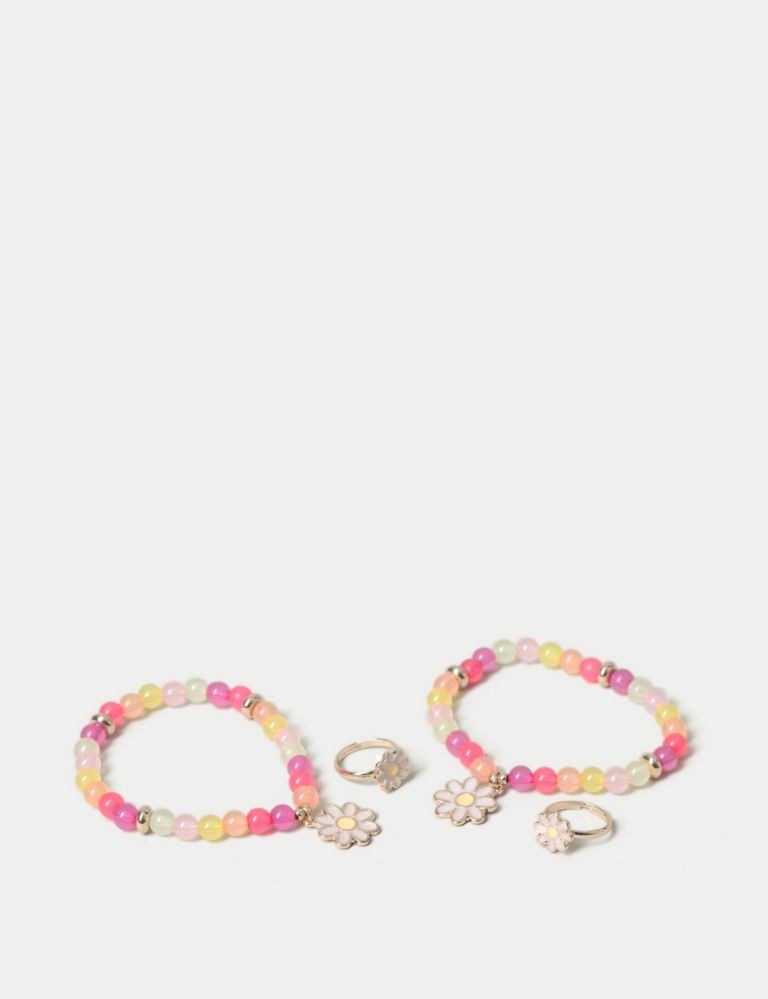 2 Pack BFF Daisy Ring and Bracelet Set 3 of 3