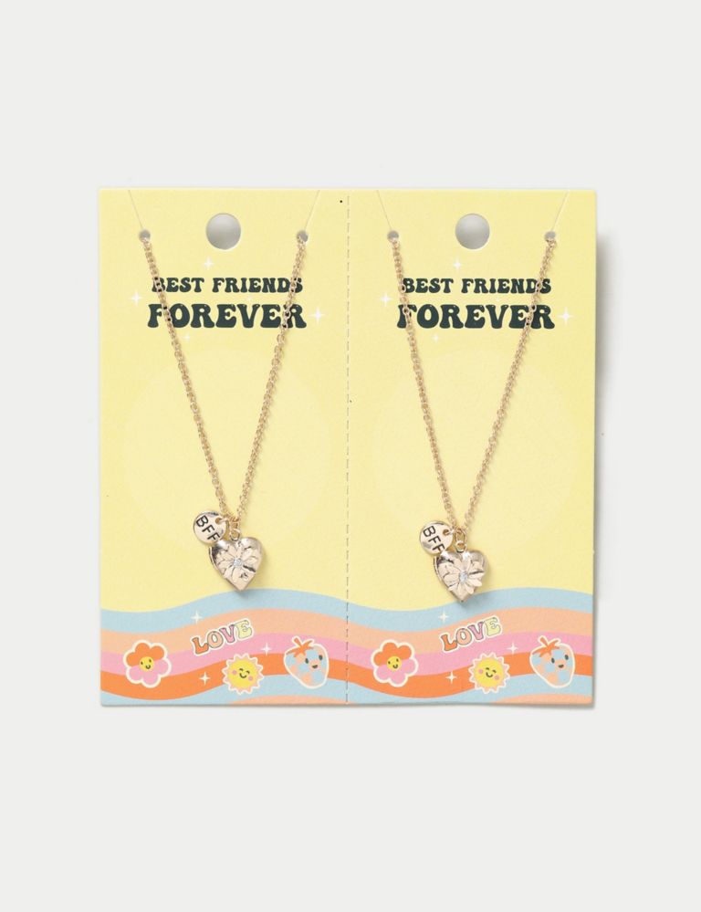 2 Pack BFF Locket Daisy Necklace 1 of 3