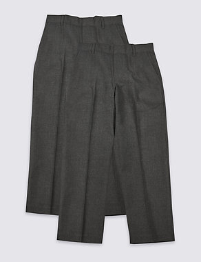 2 Pack Boys' Adaptive School Trousers Image 2 of 4