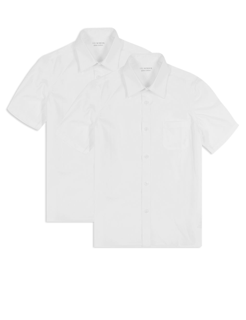 2 Pack Boys' Pure Cotton Shirts 1 of 7
