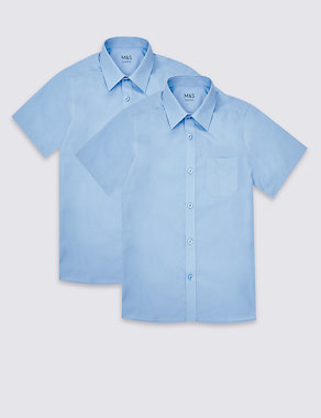 2 Pack Boys' Regular Fit Non-Iron Shirts Image 2 of 6