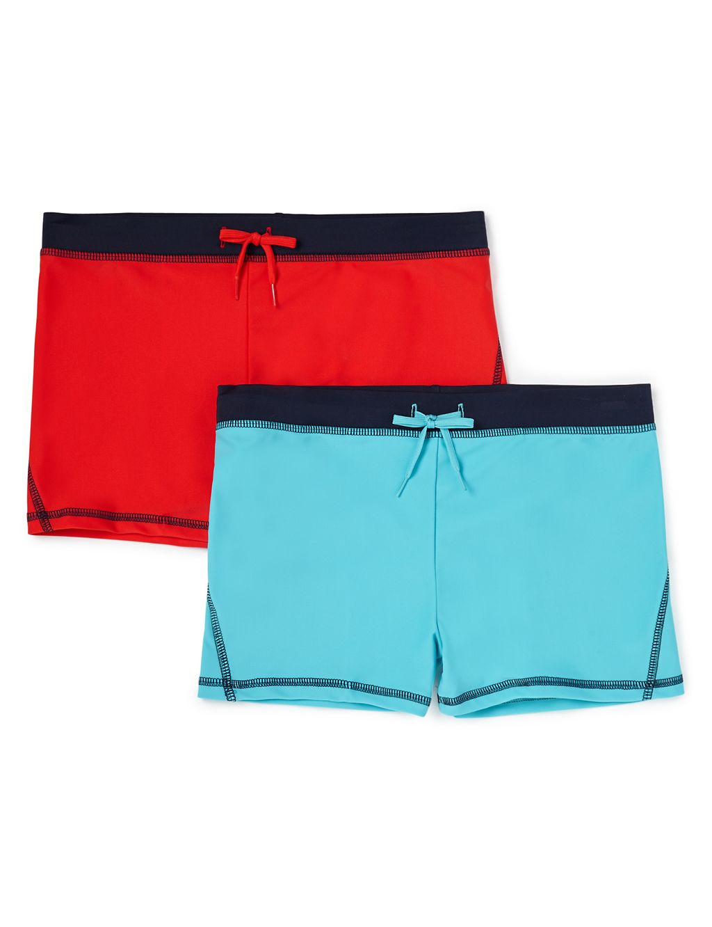 2 Pack Chlorine Resistant Quick Dry Swim Trunks (5-14 Years) 3 of 5