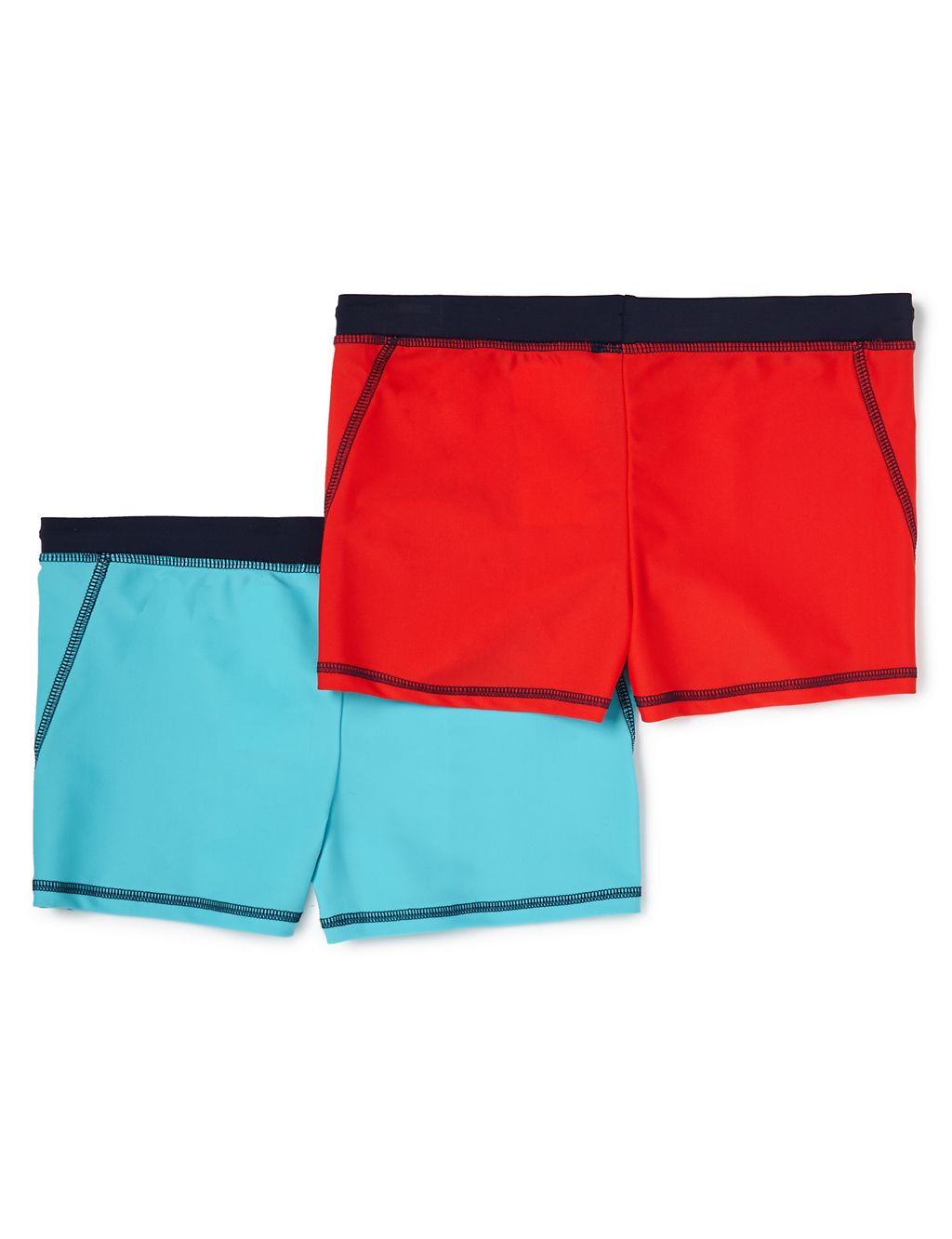 2 Pack Chlorine Resistant Quick Dry Swim Trunks (5-14 Years) 1 of 5