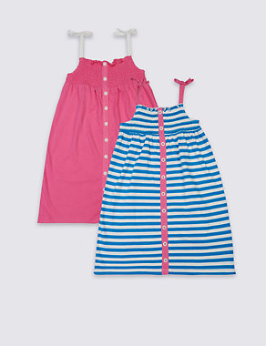 2 Pack Cotton Dress (3 Months - 5 Years) Image 2 of 6