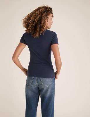 marks and spencer women's plain t shirts