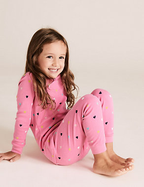 2 Pack Cotton Patterned Pyjama Sets (1-7 Yrs) Image 2 of 5