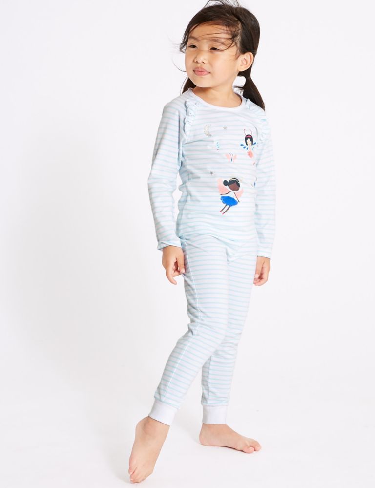 2 Pack Cotton Pyjamas with Stretch (1-7 Years) 4 of 6