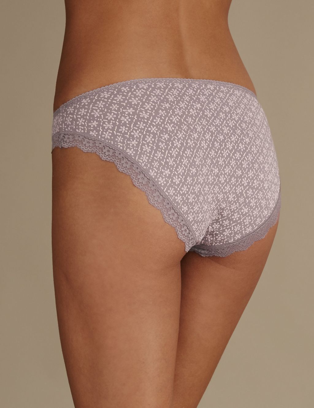 2 Pack Cotton Rich High Leg Knickers 4 of 6