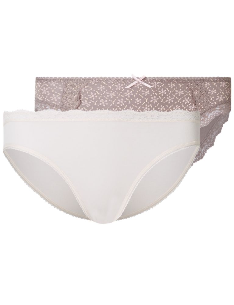 2 Pack Cotton Rich High Leg Knickers 6 of 6