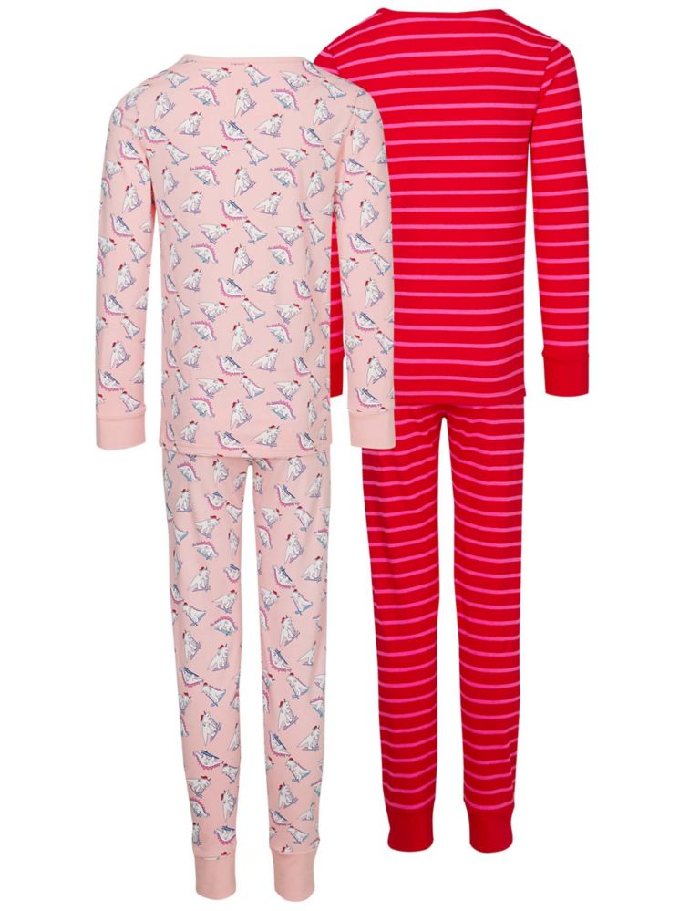 2 Pack Cotton Rich Pyjamas (3-16 Years) 6 of 6