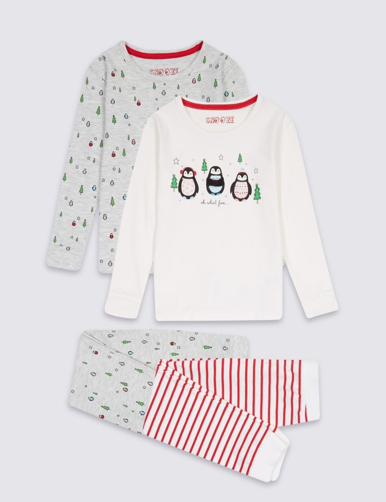 2 Pack Cotton Rich Pyjamas (9 Months - 8 Years) 1 of 5