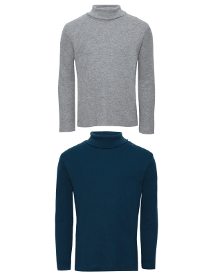 Mens roll clearance neck cotton tops