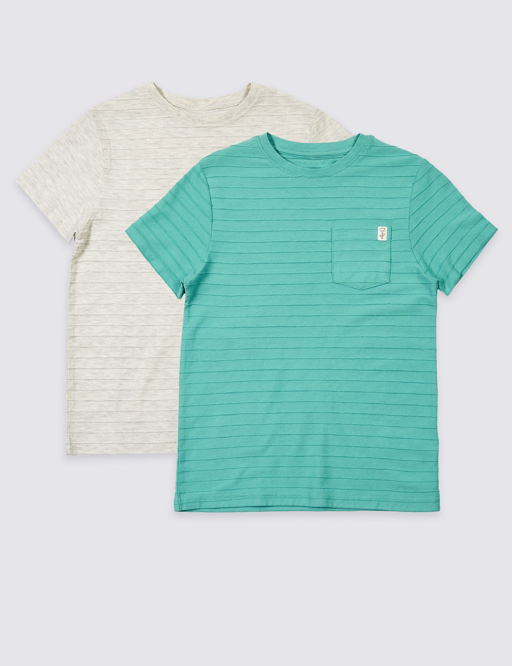 2 Pack Cotton Rich T-Shirts (3-16 Years) 3 of 4
