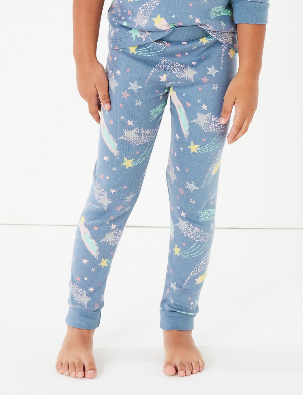 2 Pack Cotton Star Print Pyjama Sets (1-7 Years) 6 of 6
