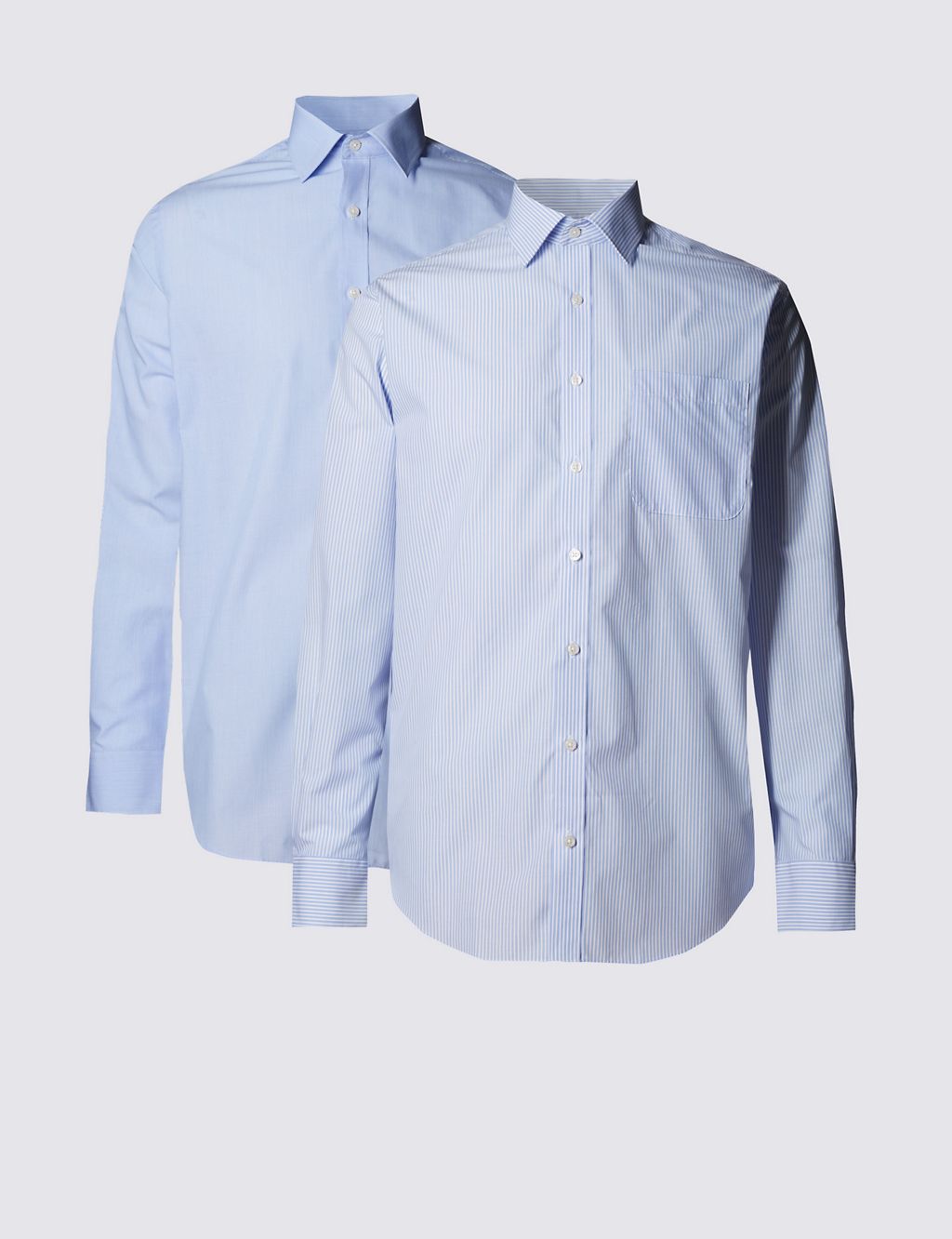 2 Pack Easy to Iron Regular Fit Shirts 3 of 6