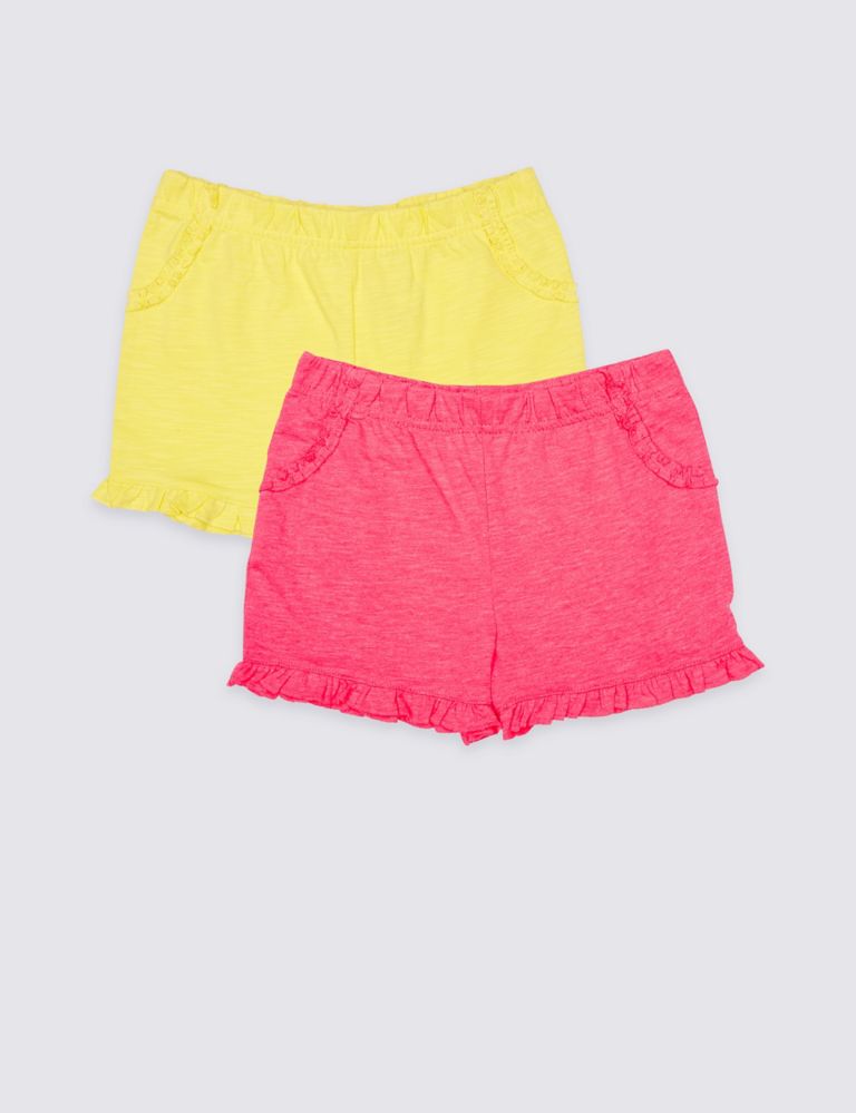 2 Pack Frill Shorts (3 Months - 7 Years) 1 of 6