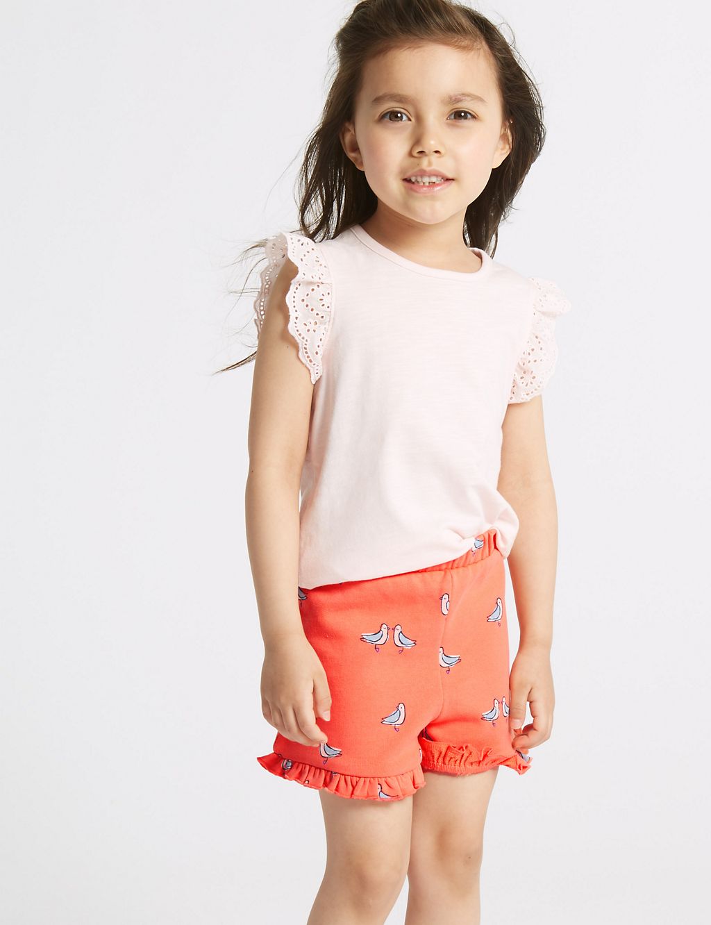 2 Pack Frill Shorts (3 Months - 7 Years) 1 of 5