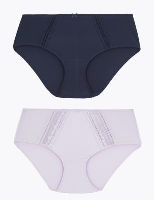 5 Pack Pure Cotton Midi Knickers, M&S Collection