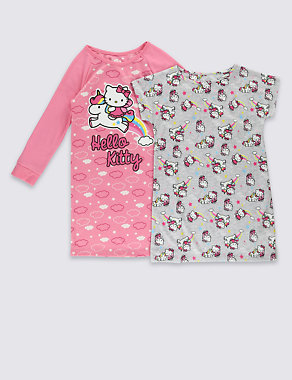 2 Pack Hello Kitty Pyjama tops (1-7 Years) Image 2 of 6