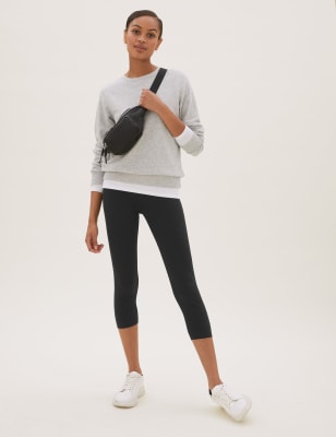 Cotton Cropped Leggings, M&S Collection