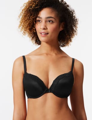 2 Pack Lace Padded Push-up Bras A-E, M&S Collection