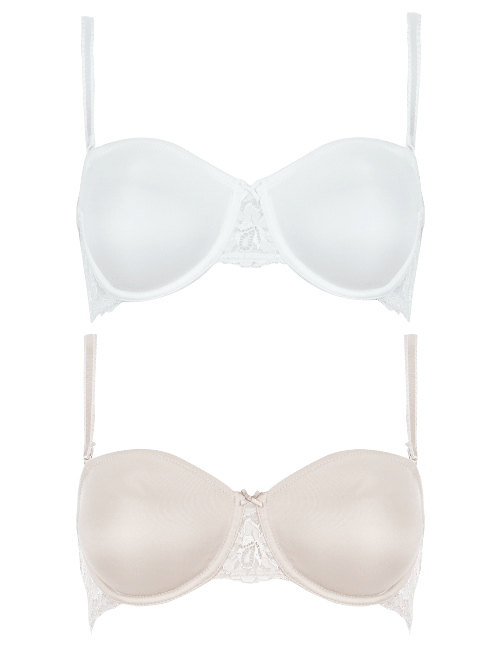 2 Pack Lace Wing NonPadded Strapless Bras BD M&S Collection M&S