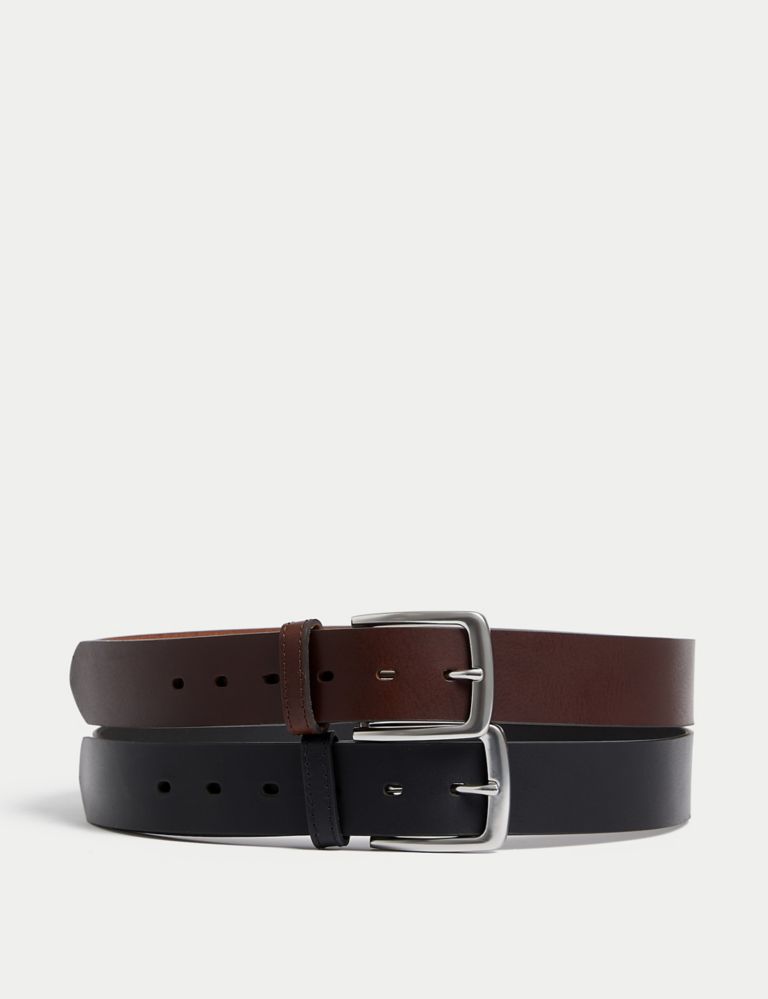 2 Pack Leather Belts 1 of 2