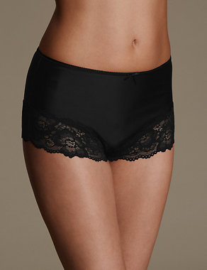 2 Pack Light Control Lace Brazilian Knickers Image 2 of 4