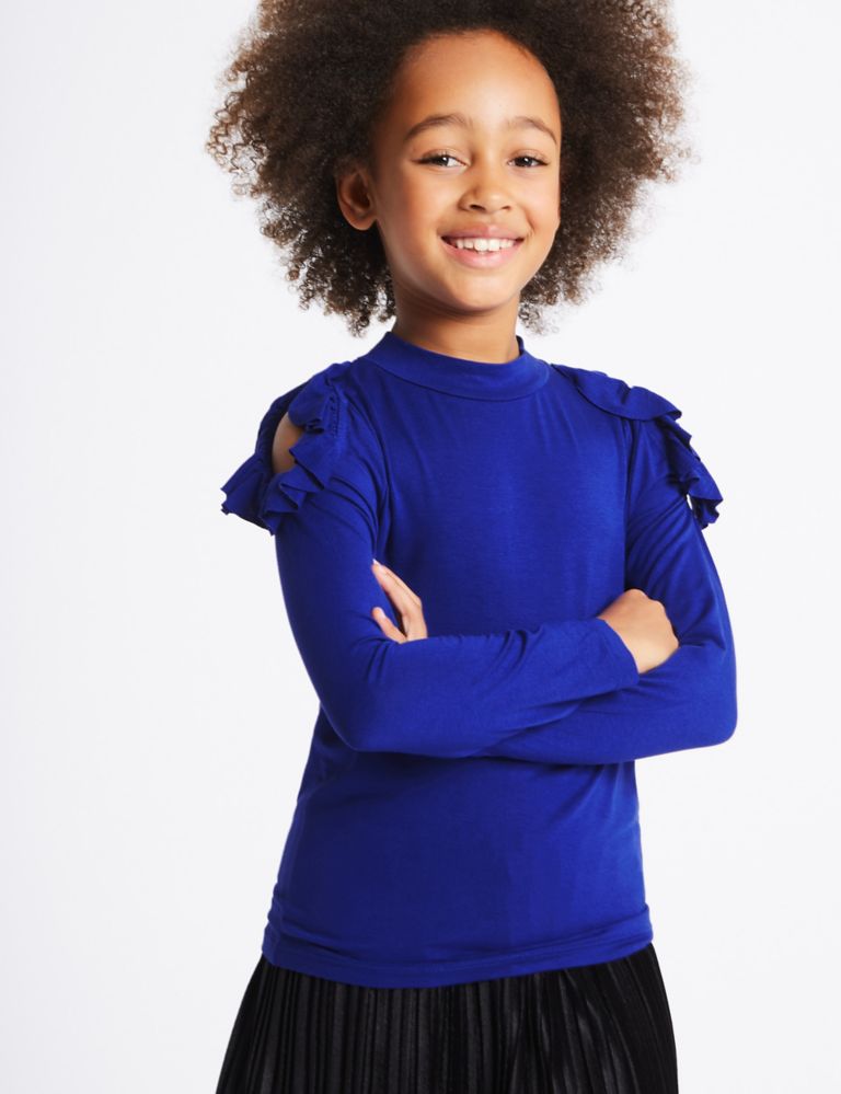 2 Pack Long Sleeve Jersey Tops (3-14 Years) 3 of 5