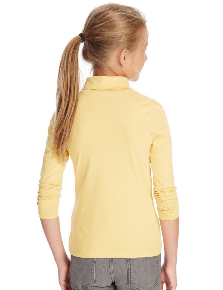 2 Pack Long Sleeve Roll Neck Tops with StayNEW™ (5-14 Years) 5 of 5