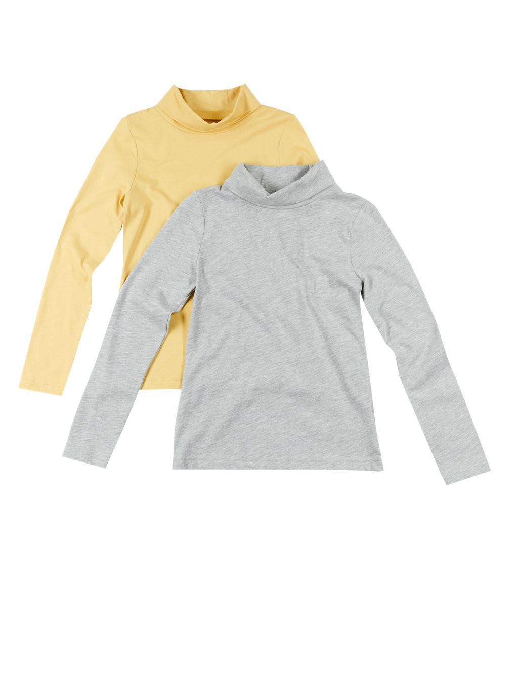 2 Pack Long Sleeve Roll Neck Tops with StayNEW™ (5-14 Years) 1 of 5
