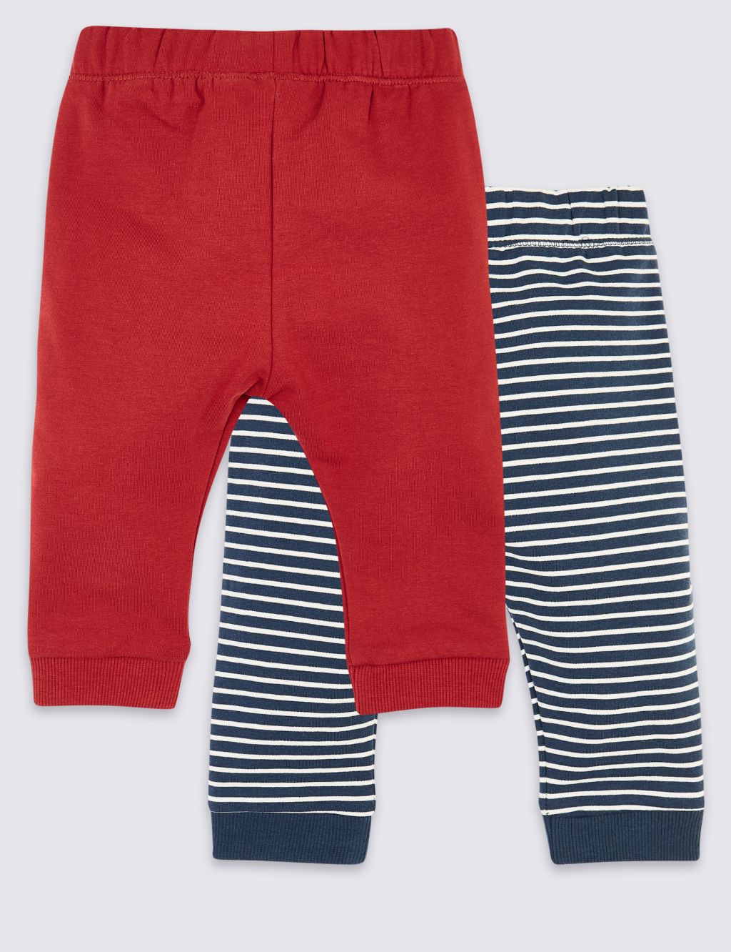 2 Pack Organic Cotton Joggers (0-3 Yrs) 1 of 4
