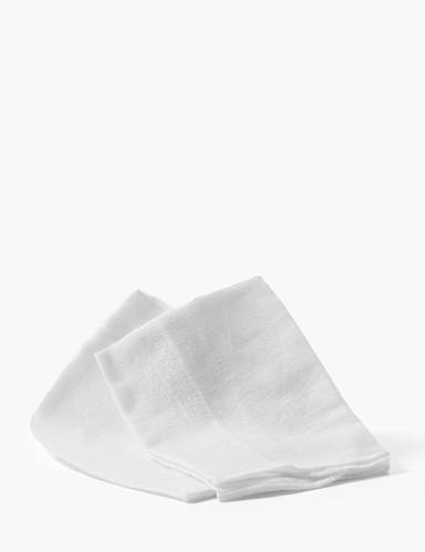 2 Pack Organic Muslin Cloths & Reusable Bag 2 of 3