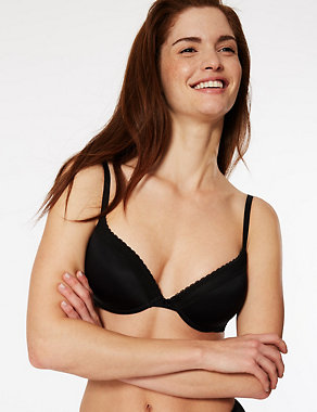 2 Pack Padded Plunge T-Shirt Bras AA-D Image 2 of 4