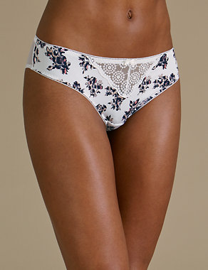 2 Pack Printed Brazilian Knickers Image 2 of 5