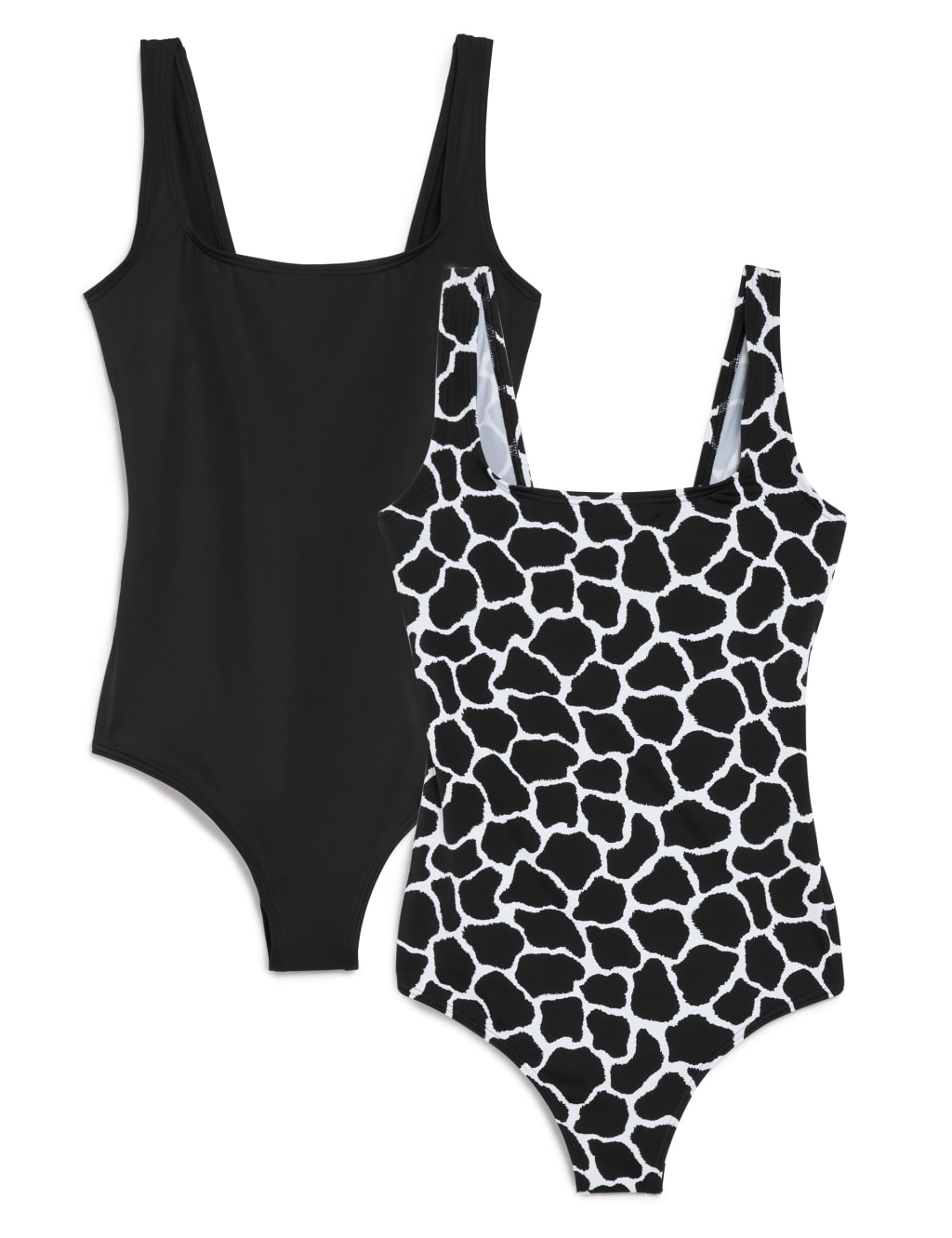 2 Pack Printed Scoop Neck Swimsuits M&S Collection M&S