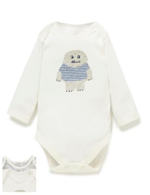 2 Pack Pure Cotton Assorted Bodysuits Image 1 of 2