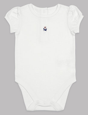 2 Pack Pure Cotton Baby Bodysuits Image 2 of 5