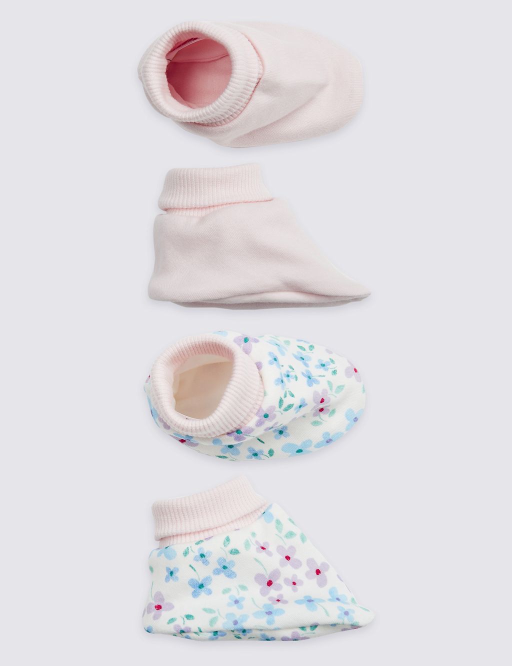2 Pack Pure Cotton Booties 2 of 2