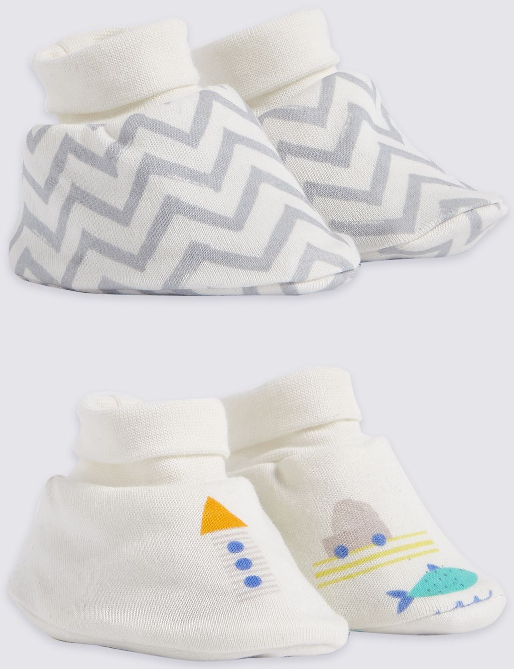 2 Pack Pure Cotton Booties 3 of 4