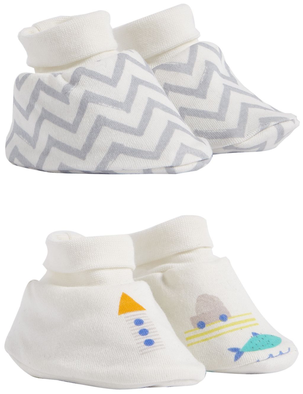 2 Pack Pure Cotton Booties 4 of 4