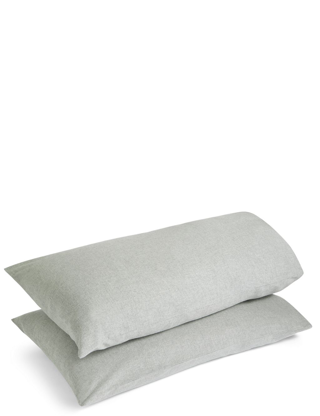 2 Pack Pure Cotton Brushed Pillowcases 1 of 2