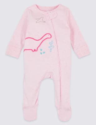 dinosaur sleepsuit girl
