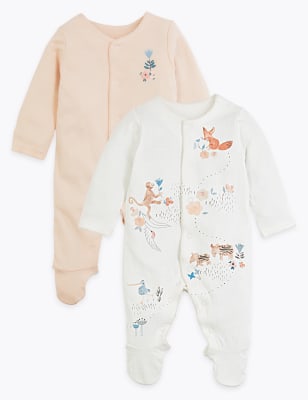 m&s newborn sleepsuits