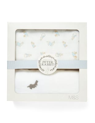 peter rabbit muslin squares